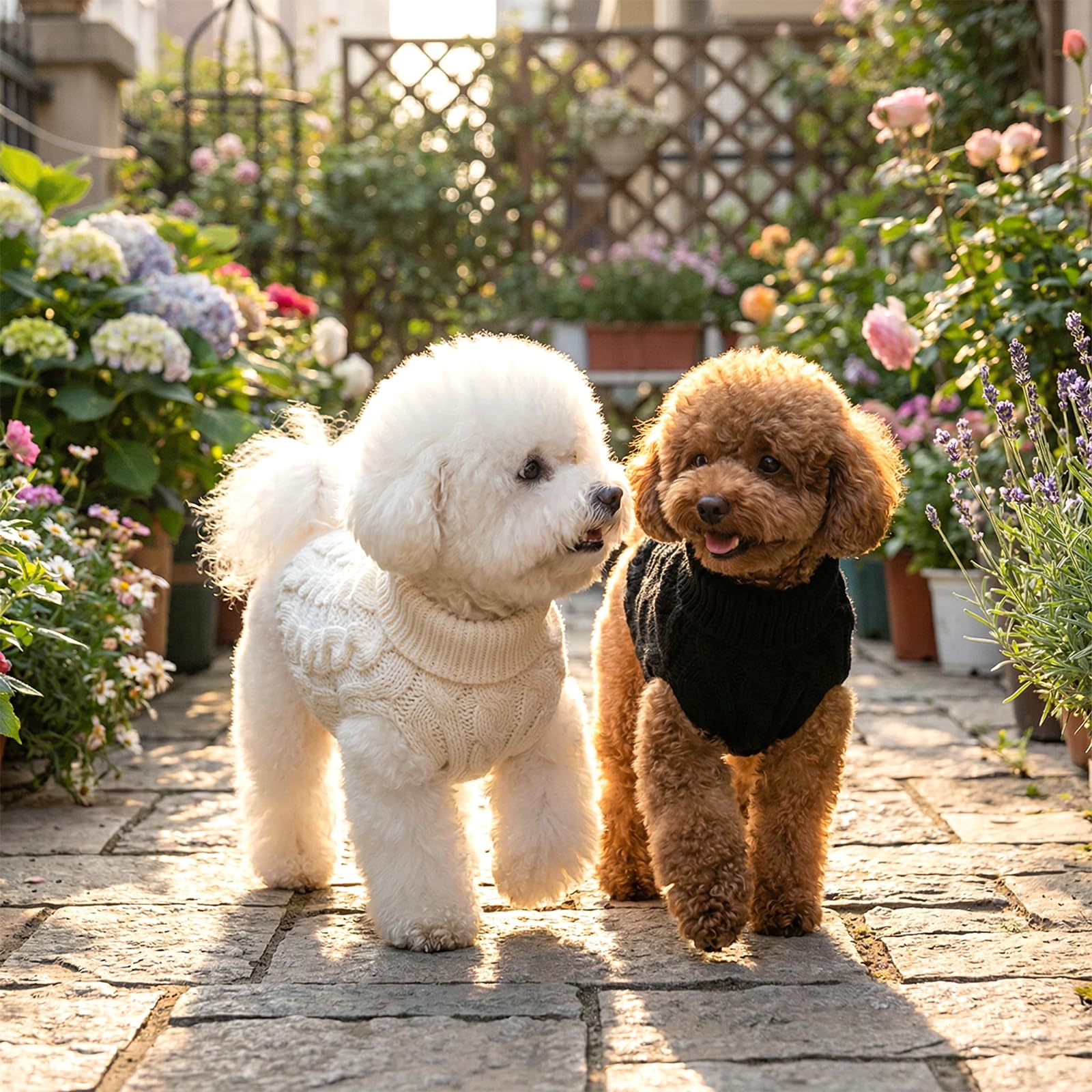 2 Caldo Maglioncino per Cani, Maglione Invernale Cane Felpa per Cani di Taglia Piccola, Maglioncino Cane Taglia Piccola, per Piccolo Medio Grande Cucciolo Gatto