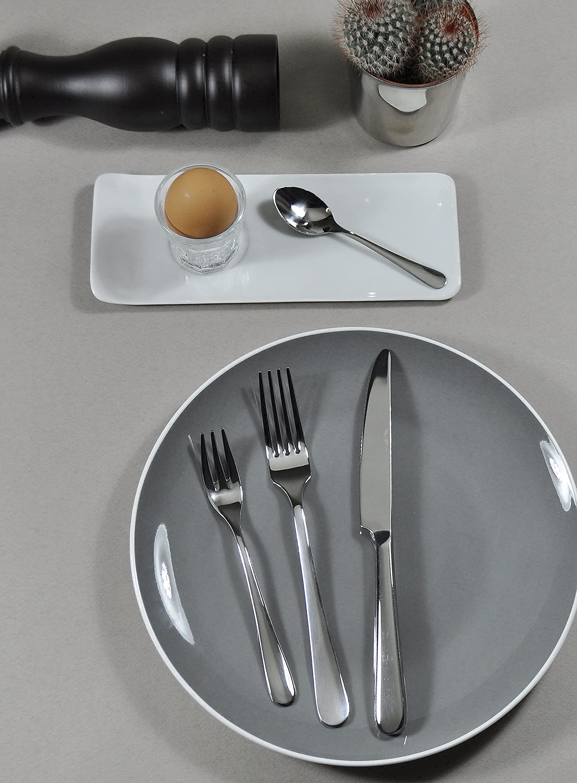 Prima Collection, Set da 24 Posate Serie Living Pintinox, Acciaio Inox 18/10, Made in Italy (6 Persone)