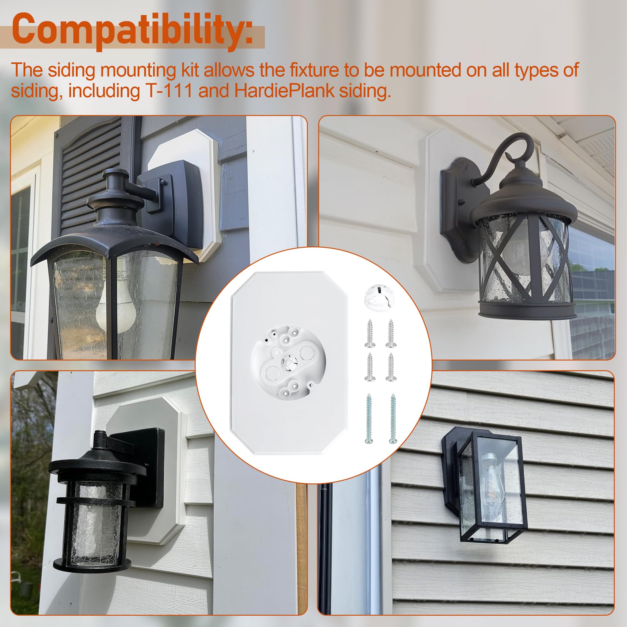 Vinyl Mounting Block Siding , Great Appearance 8141DBL Built-in Electrical  Box Outdoor Light , Siding Mounting Plate For 1/2 Inch Lap Double Vinyl  Siding Siding Mounting Block, image size:2000x2000