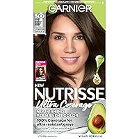 Vista 11 de Garnier Nutrisse Ultra Coverage - Tinte en crema nutritiva para el cabello, 200 negro suave oscuro (negro sésamo), tinte permanente para el cabello