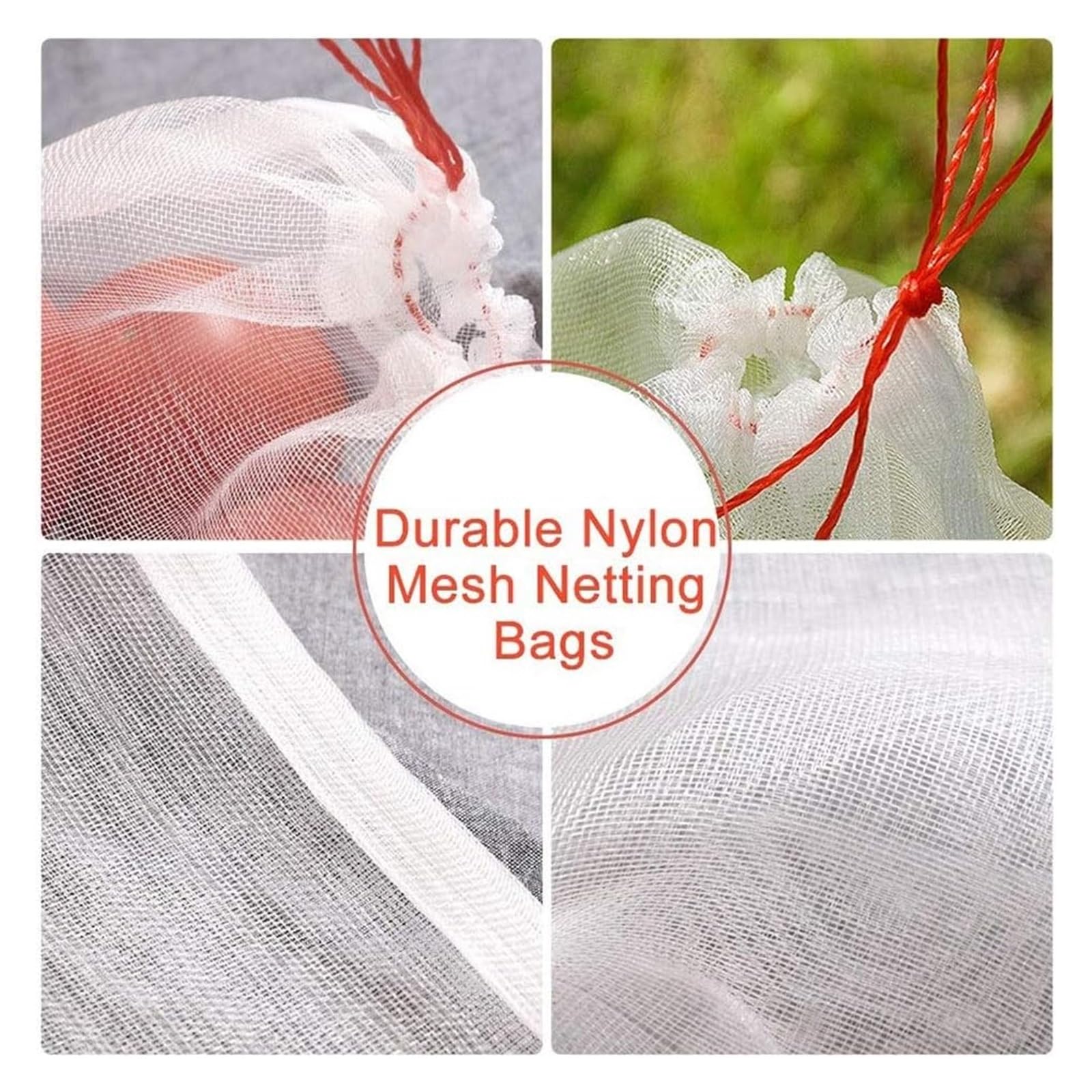 Bolsas Protectoras contra Insectos para Uvas, Juego de 50 Bolsas Malla for jardín, Protectoras for Verduras, Uvas, Manzanas y Frutas, agrícola(15x25cm)
