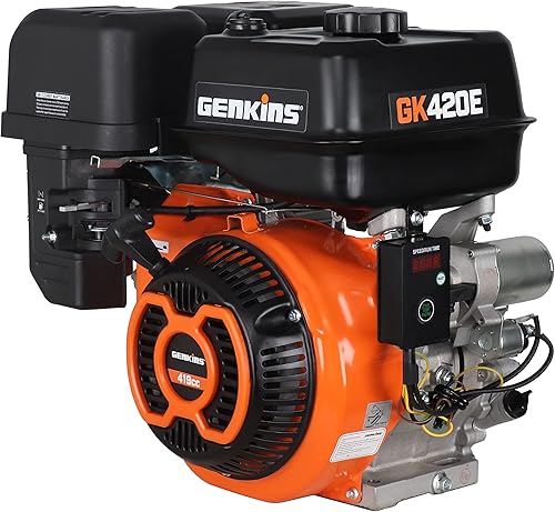 Genkins Motor de arranque eléctrico de 16 HP 420 cc a gas, motor multiuso, GK420E