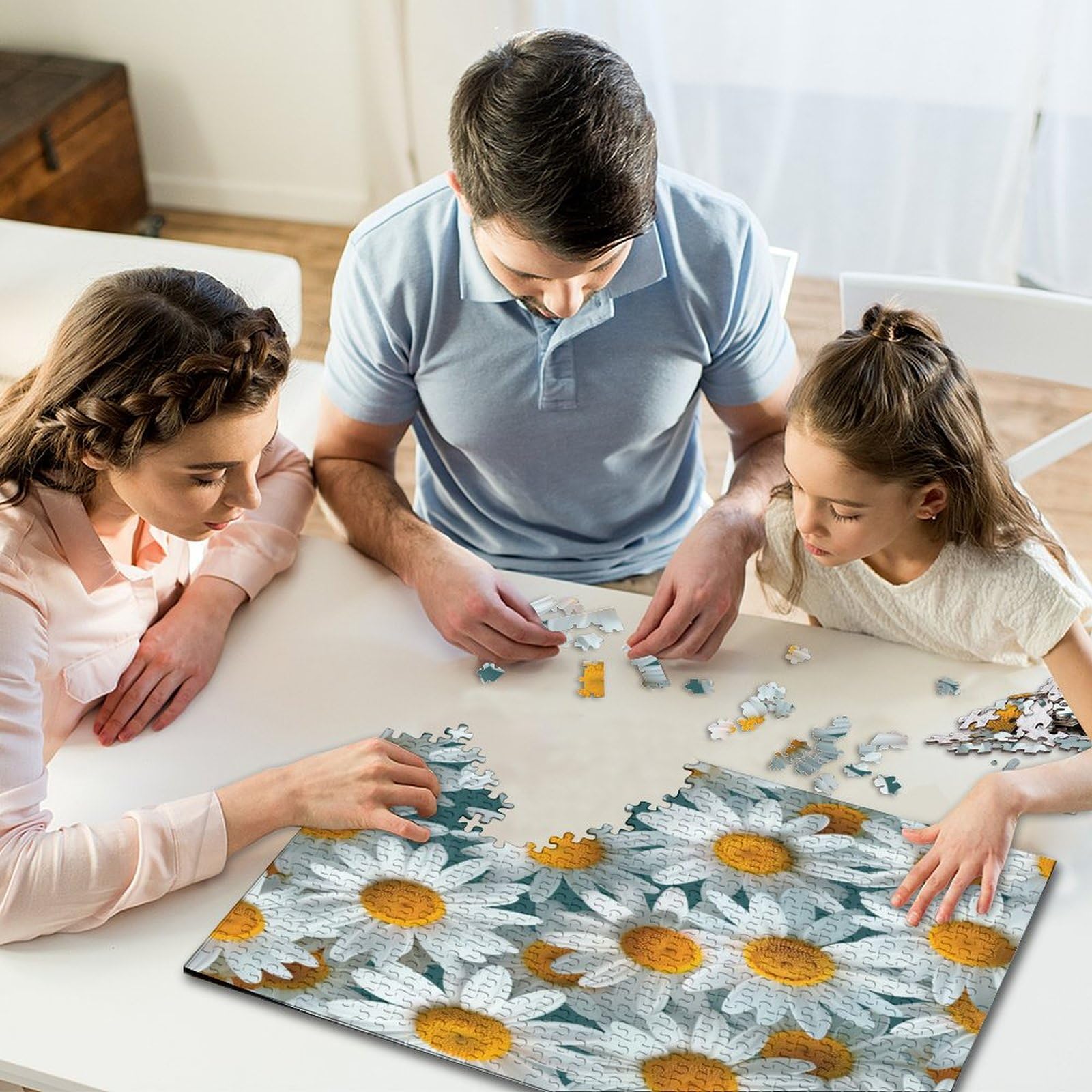 PICKFORU Puzzle in vetro colorato, albero della vita, puzzle per adulti