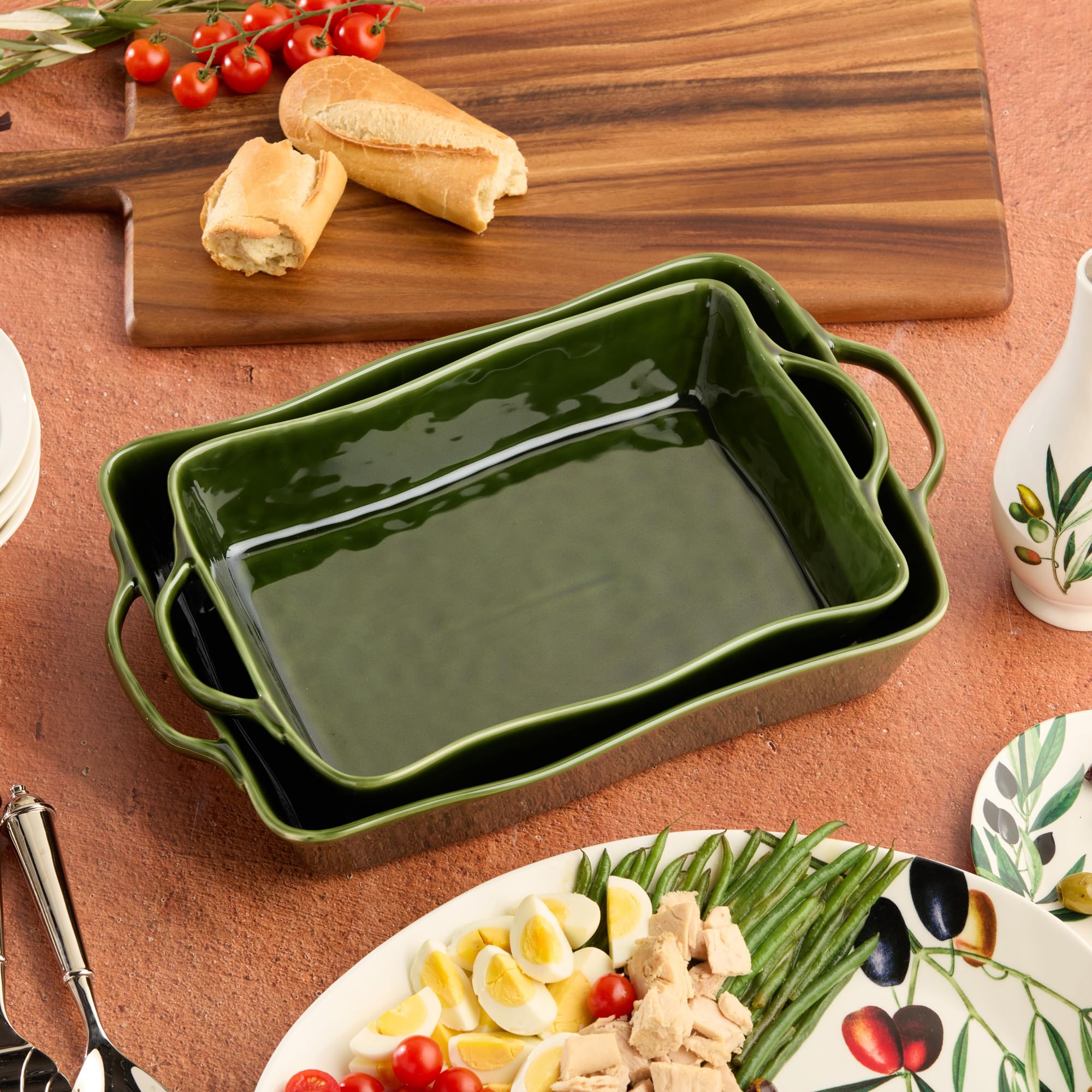 Amazon.com: Verde Medium Rectangular Stoneware Baker – 14” x 8.75