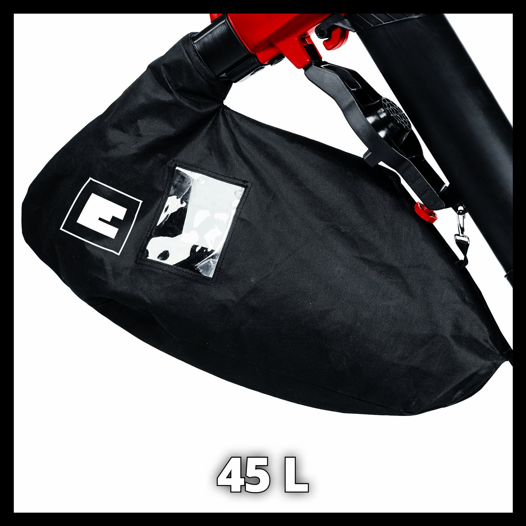 Einhell Aspirador de Hojas eléctrico GC-EL 3000 E (3000W, función de succión/soplado, Sistema electrónico de Velocidad, Ventilador con Rueda de Aluminio, empuñadura Adicional, Bolsa colectora de 45L)