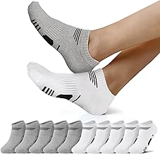 Men's Socks Cotton 10 Pairs – Women's Short Summer Unisex Socks Men's Socks No Show Socks Sports Running Socks Odour and Breathable 35-50