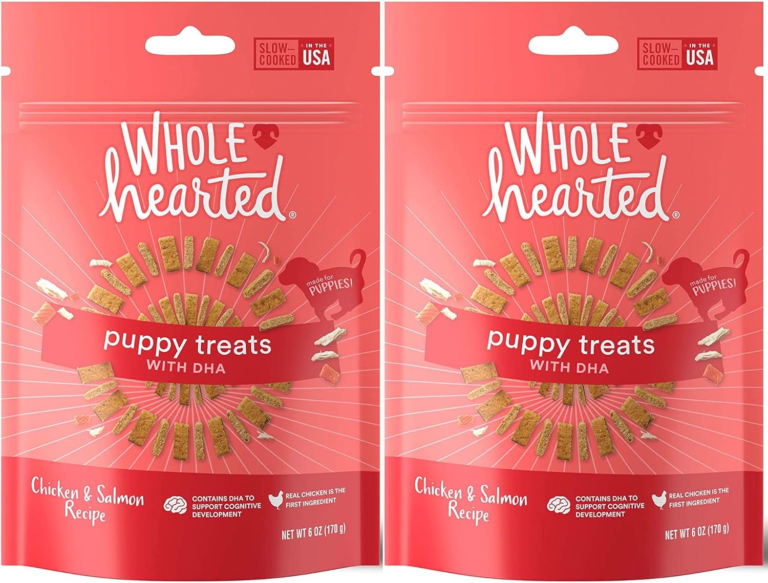 WholeHearted Puppy Treats with DHA Slow Cooked in The USA