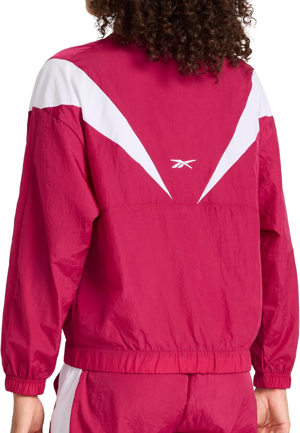 Reebok Women's Woven Jacket, Lightweight Nylon Fabric