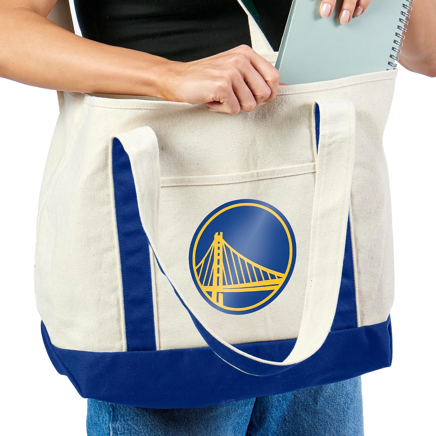 Northwest NBA Canvas Tote with Colored Strap