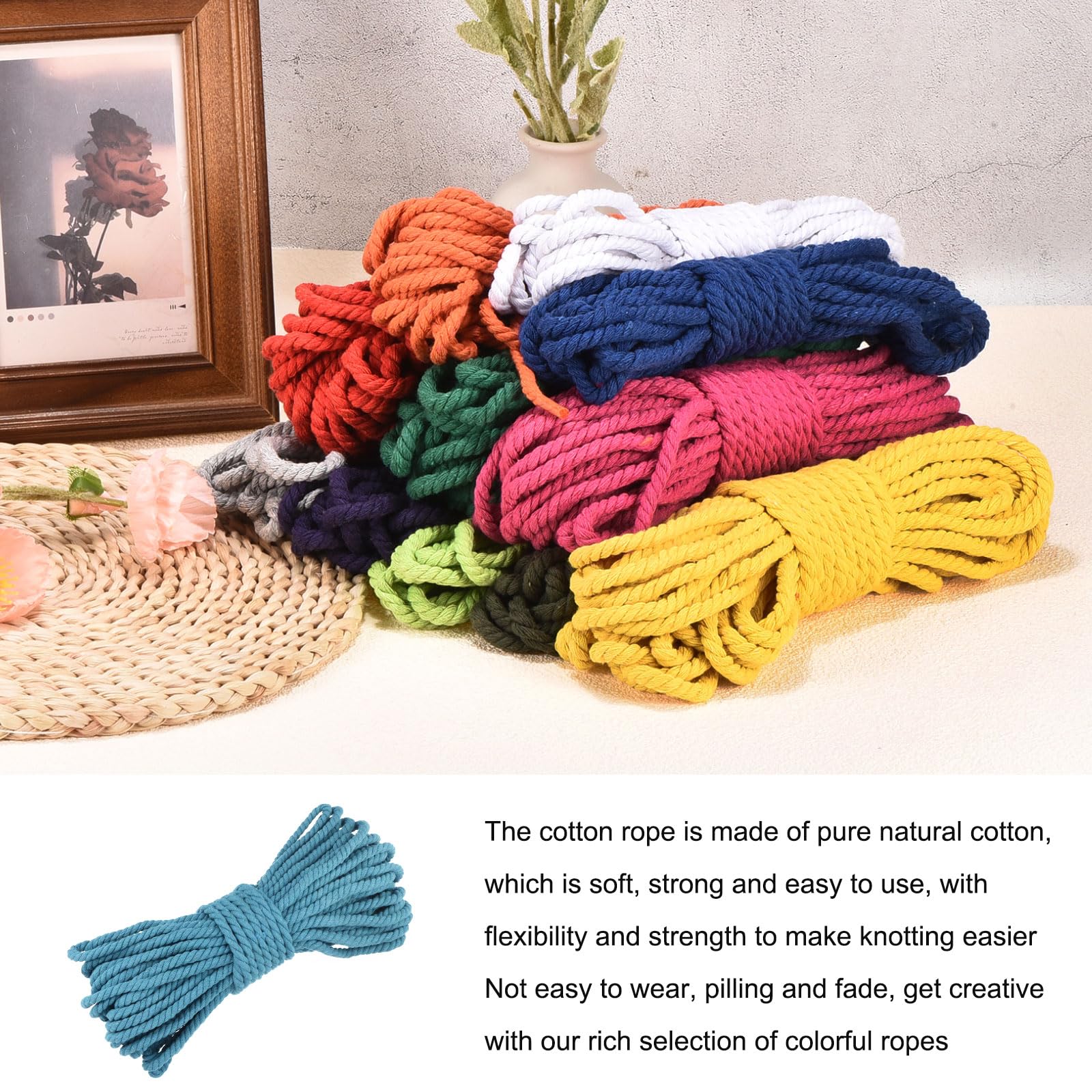 Rebower 0.5 Inch 98 Feet Macrame Cord - Image 4