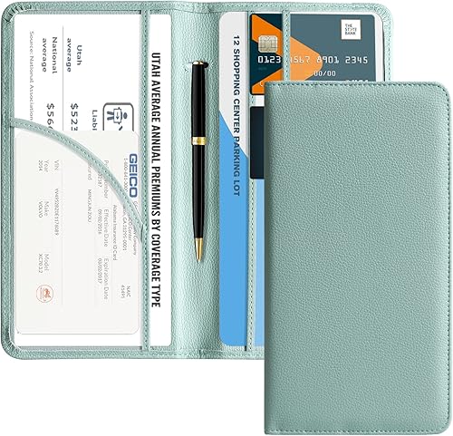 Miniatura 18 de CoBak - Estuche para registro y seguro del auto, organizador para la guantera, accesorio para compartimento de auto o camión, estuche con cierre