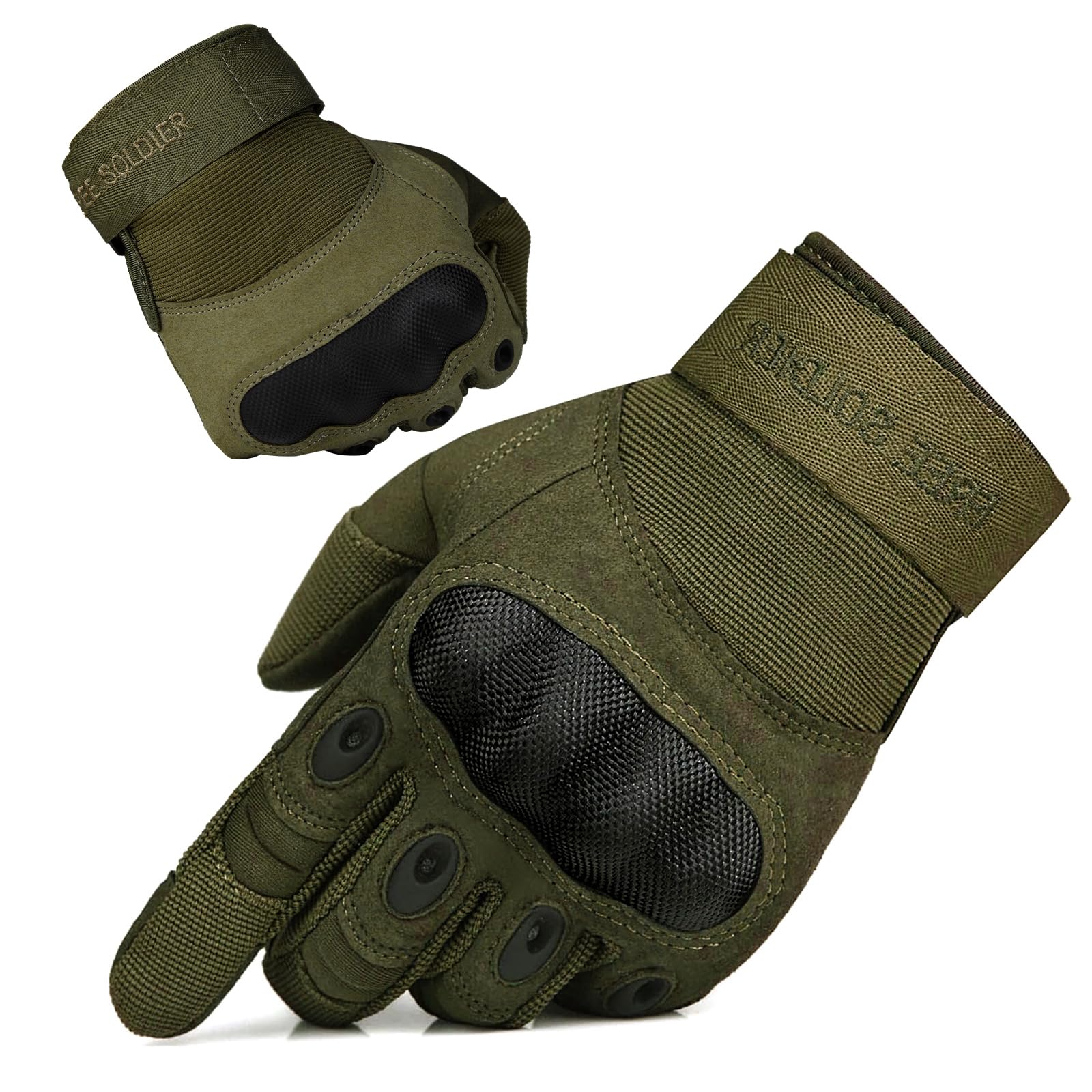 FREE SOLDIER Outdoor Gloves Full Finger Tactical Gloves Mens Motorcycle Gloves with Padded for Bicycle Airsoft Military Paintball and Other Outdoor Activities