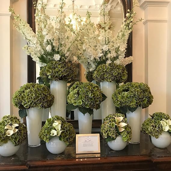 3pcs Artificial Hydrangea Flowers Fake Hydrangeas for Weddings Home Decor