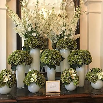 3pcs Artificial Hydrangea Flowers Fake Hydrangeas for Weddings Home Decor