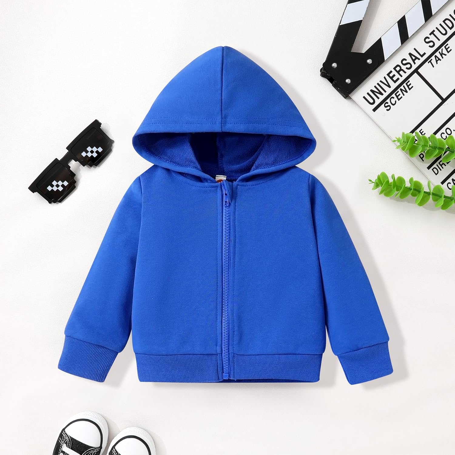 Happy Town Baby Clothes for Girls Boy Solid Color Zipper Hoodie and Sweatpants Outfits Fall Winter Toddler Sweatsuit - Image 4