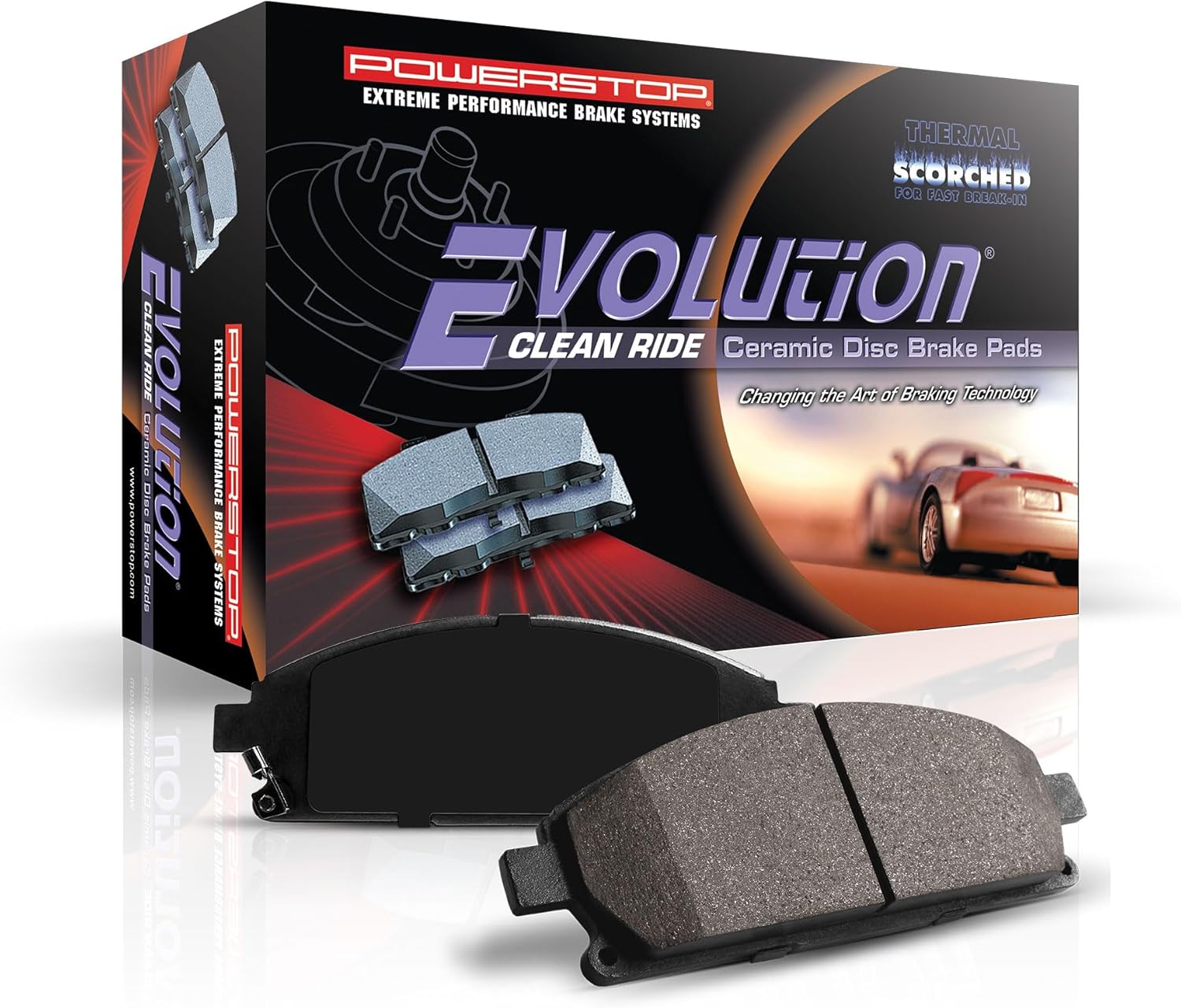 PowerStop Front Brake Pads For Ford Bronco 2022-25 |Expedition 2022-24 |F-150 2021-25 |F-150 Lightning 2022-25 |Lincoln Navigator 2023-24 - Z16 Ceramic Brake Pads Replacement, 16-2382