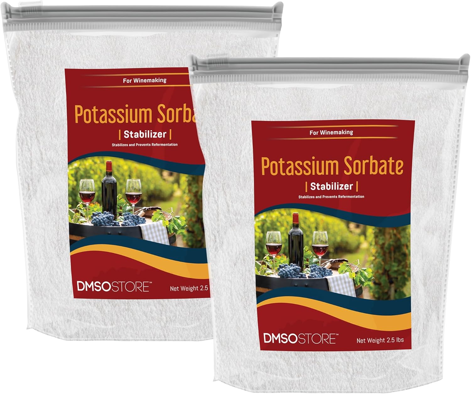Potassium Sorbate Stabilizer for Wine Making | Powder 5 lb. Food-Grade Preservative for Longer Freshness and Extended Life Cycle