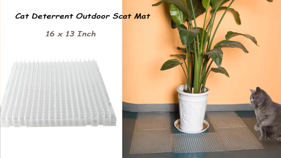 16 Pack Cat Deterrent Outdoor Scat Mat on Amazon Live