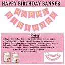 Party Propz 1st Birthday Decoration For Baby Girl Gold Rose Combo 34Pcs for Baby Girl 1st Bday Decor/Photo Booth Backdrop Decoration materials/1st Birth Day Party Decor/Stylish Pink White Birtgday Set gallery image