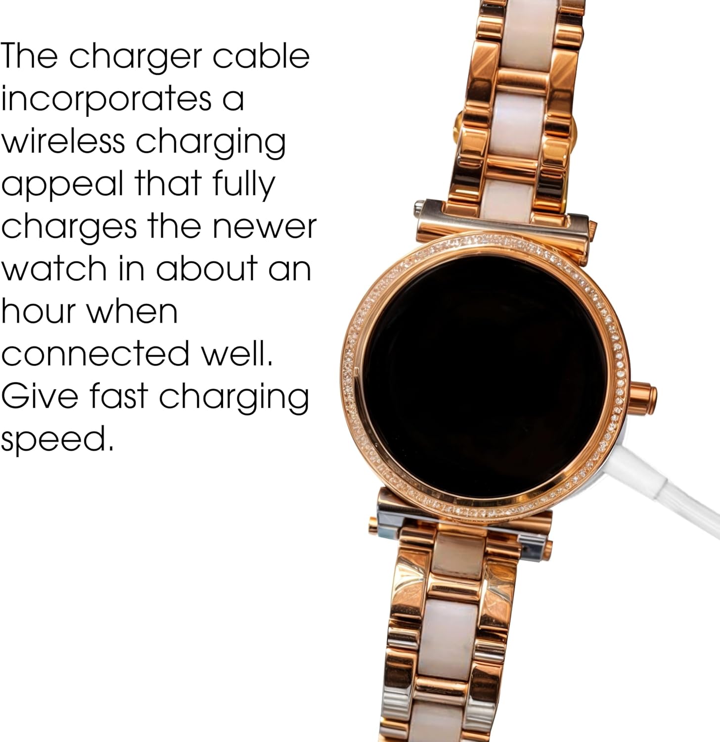 Smart Watch Charger Cable Replacement for Michael Kors for MKT5017 MKT5020 MKT5021 MKT5022 MKT5026 MKT5028 MKT5029 MKT5030 MKT5039 MKT5040 MKT5041, Fast Wireless Smartwatch Charging Station 5V 1A