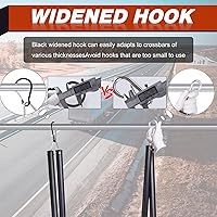 Vista 4 de Cheemuii Kit de Resorte Tensor Doble de 16" con Soporte para Manguera de Remolque, Resorte Tensor Resistente para Kit de Líneas de Aire de Camión