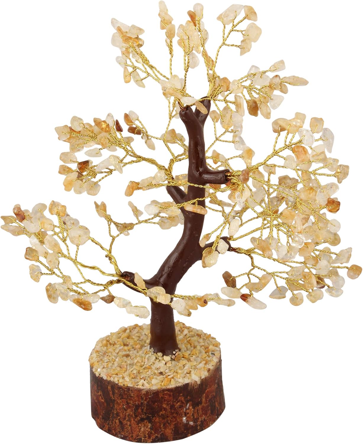 Crocon® Citrine Crystal Tree of Life Gemstone Gifts Chakra Healing Crystals Tree for Home Decor Spiritual & Room Decor