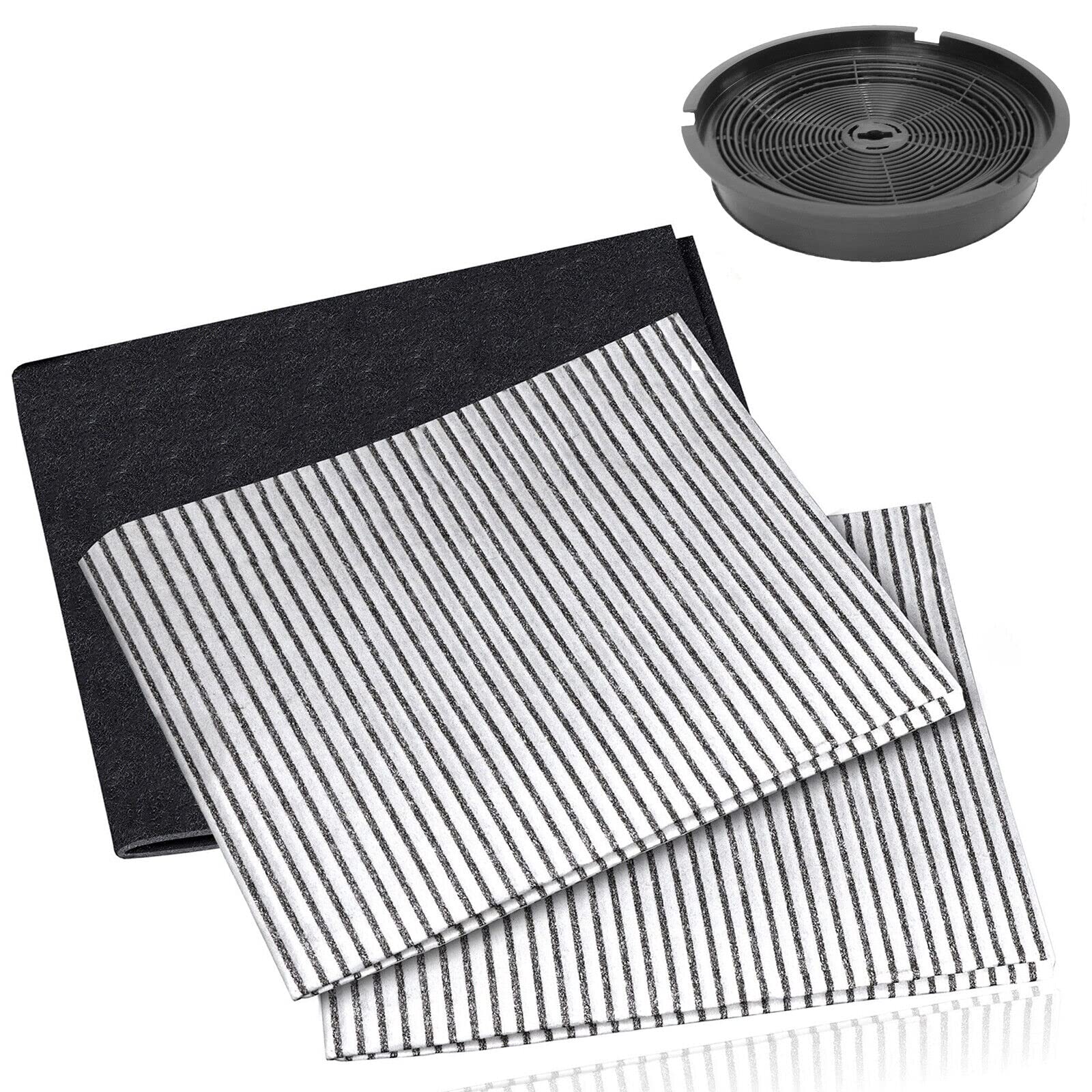 SPARES2GO Cooker Hood Filter Kit compatible with Belling Stoves New World Vent Extractor (Carbon Charcoal + Grease Filters)