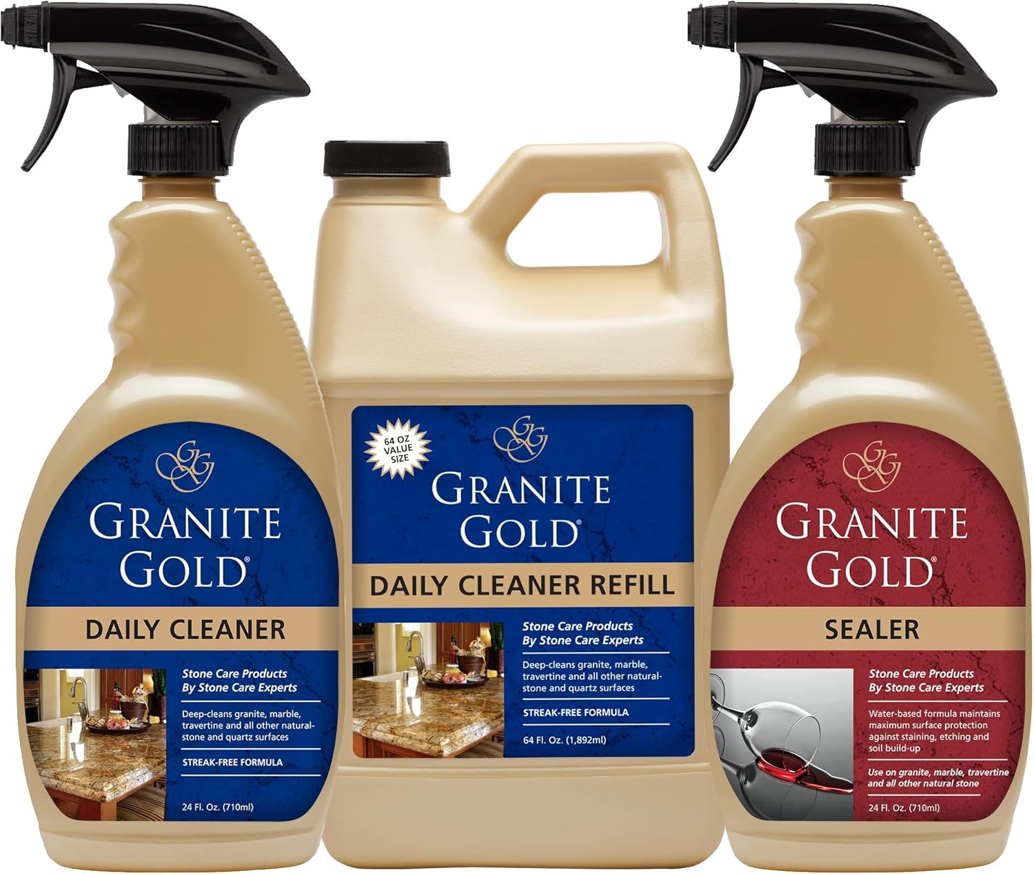 Granite Gold WaterBased Sealer & Daily Cleaner Spray Stone