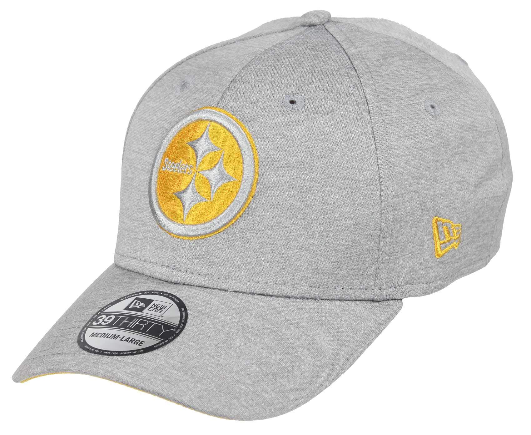 New Era Pittsburgh Steelers 39thirty Stretch Cap Grey Collection Grey - L-XL