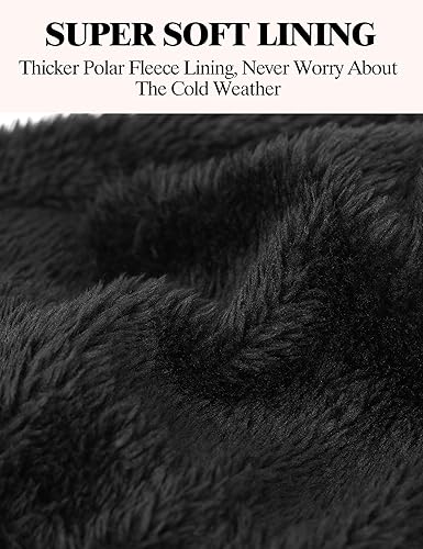 Miniatura 4 de Gorros de lana para hombres y mujeres, gorro de invierno de forro polar, gorro de punto grueso, gorro térmico para nieve, regalo con puños