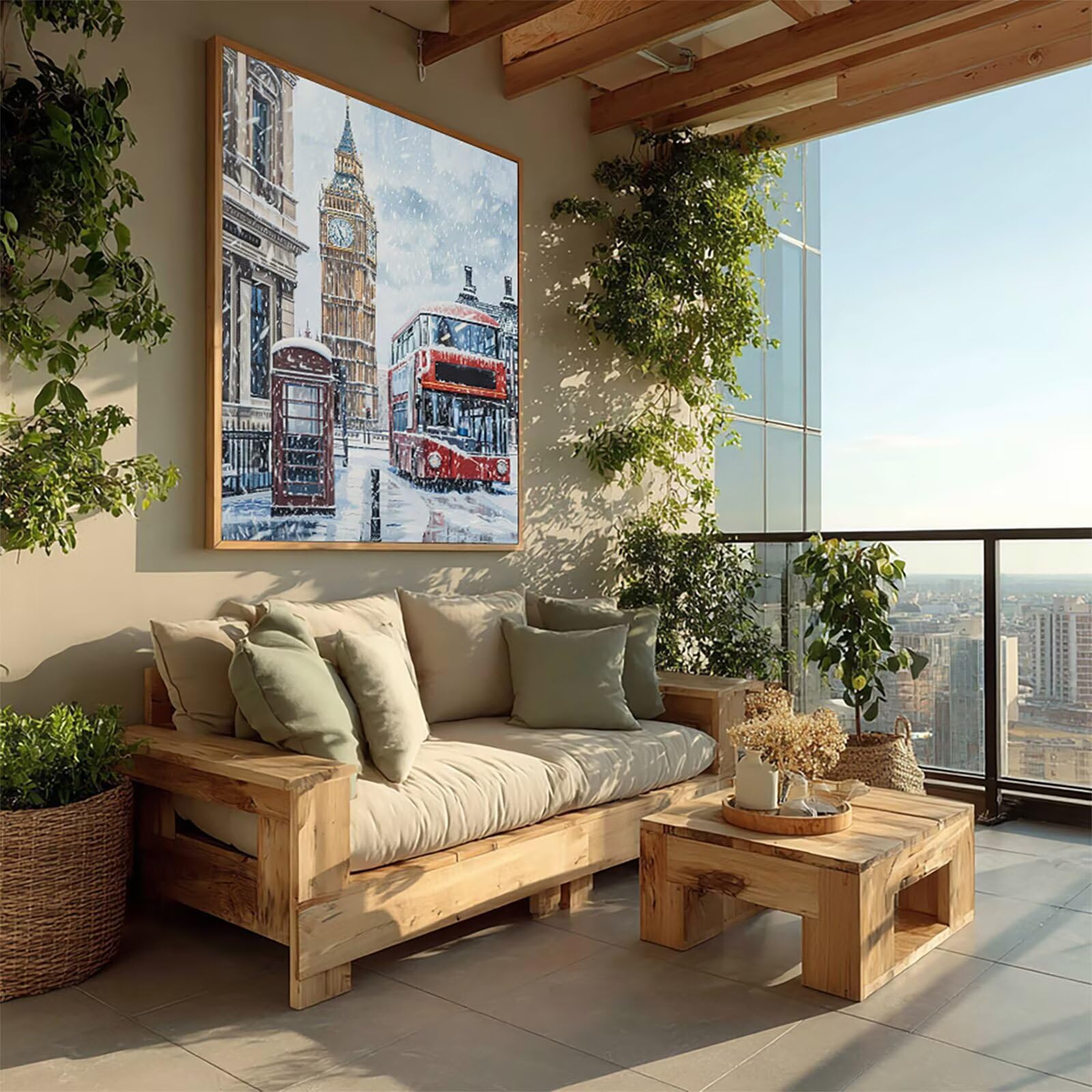 Scena Di Neve Diamond Painting 90x120cm, Diamond Painting Kit, 6-1054