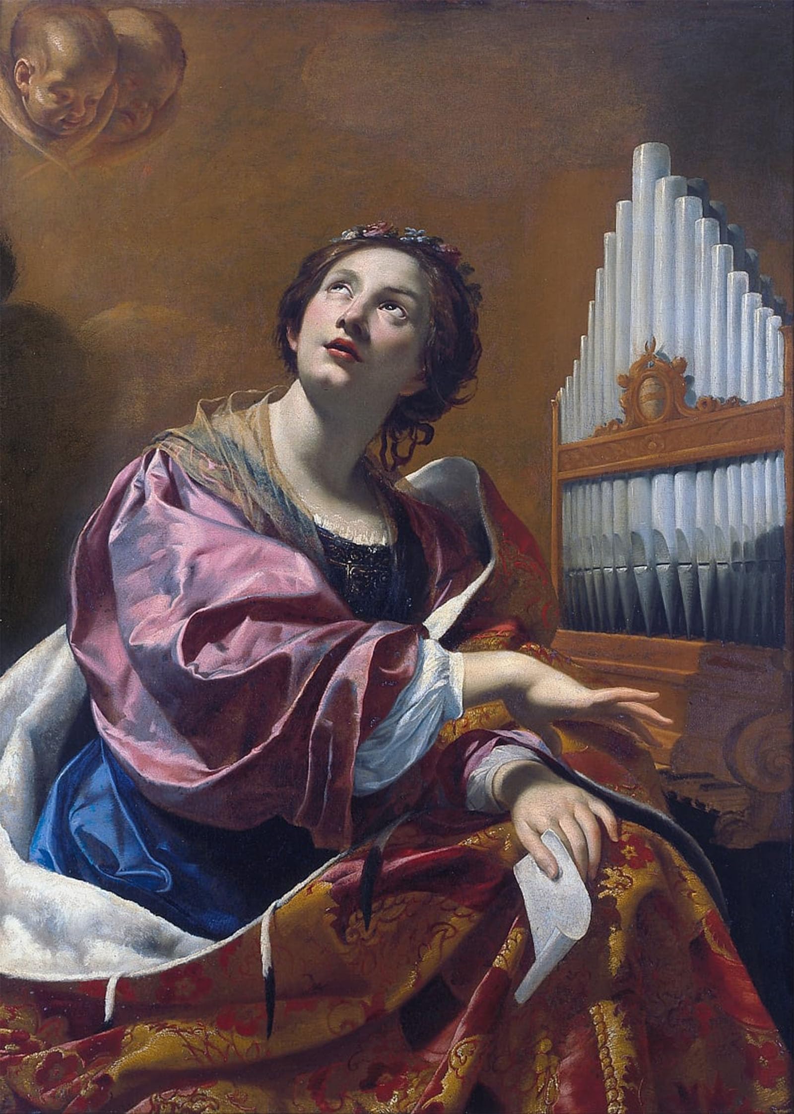 SERENDIPITP Aesthetic Poster Photo Wall Print Retro Picture Saint Cecilia by Simon Vouet Modern Wall Artwork for Home Decor 60x90cm