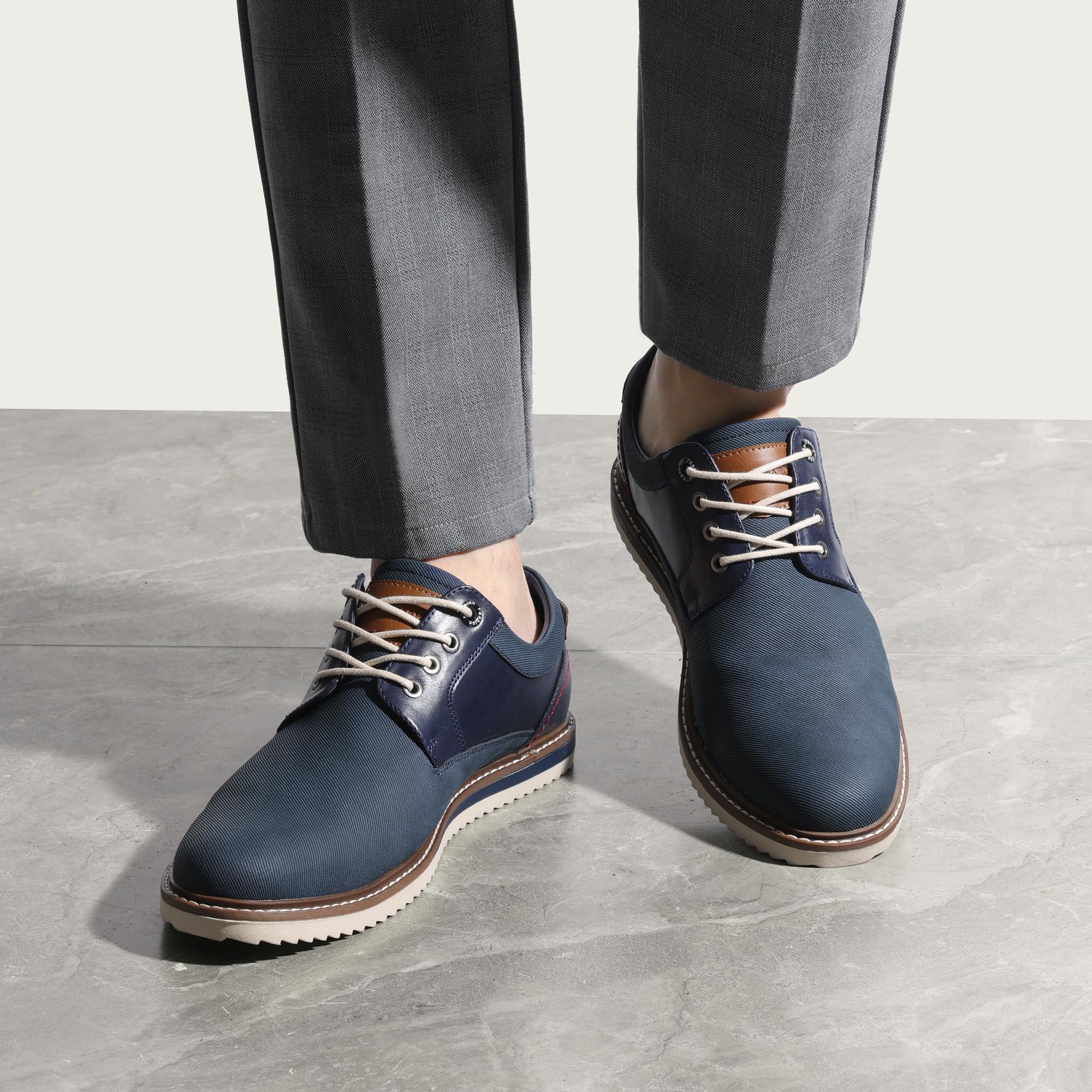 Bruno Marc Męskie półbuty sznurowane, biznesowe, do garnituru, buty rekreacyjne, buty Oxford, Derby, casualowe, skórzane buty