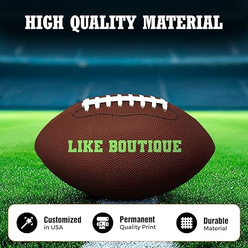 Miniatura 6 de HAMMET Fútbol personalizado  Fútbol de cuero compuesto personalizado con tu nombre o texto  Regalo ideal para hijo, hija, niño o niña