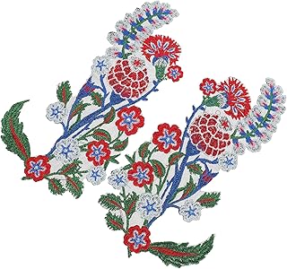 GALPADA 1 De Adesivos De Pano Acessórios Para Roupas Apliques De Flores Ferro Em Apliques Para Roupas Roupas Remendos Bordados Grandes Remendos De Flores Decalque De Pano Distintivos