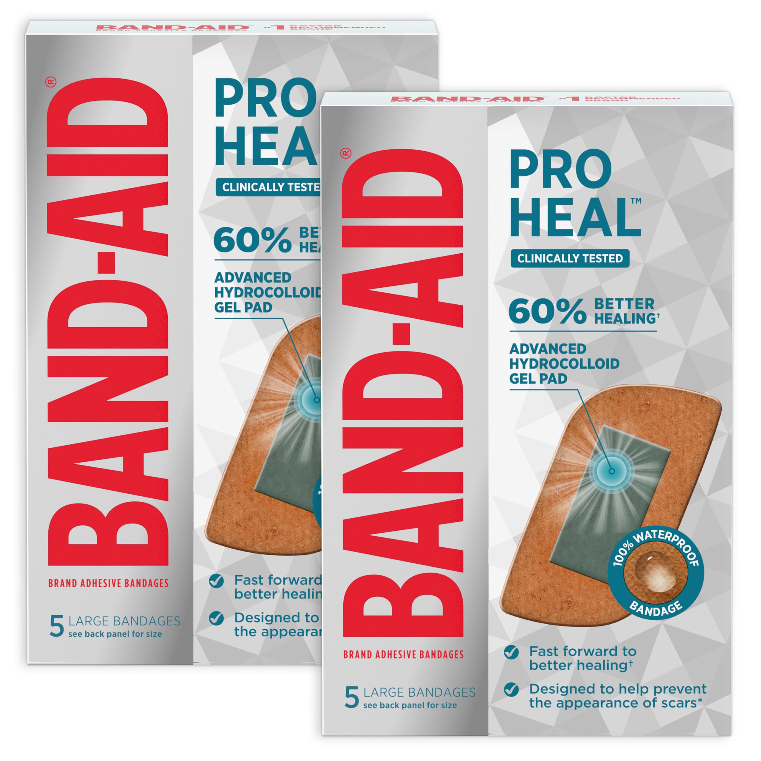 BAND-AID Brand Pro Heal Adhesive Bandages, Extra Large, 5 Count — Amazon image 10