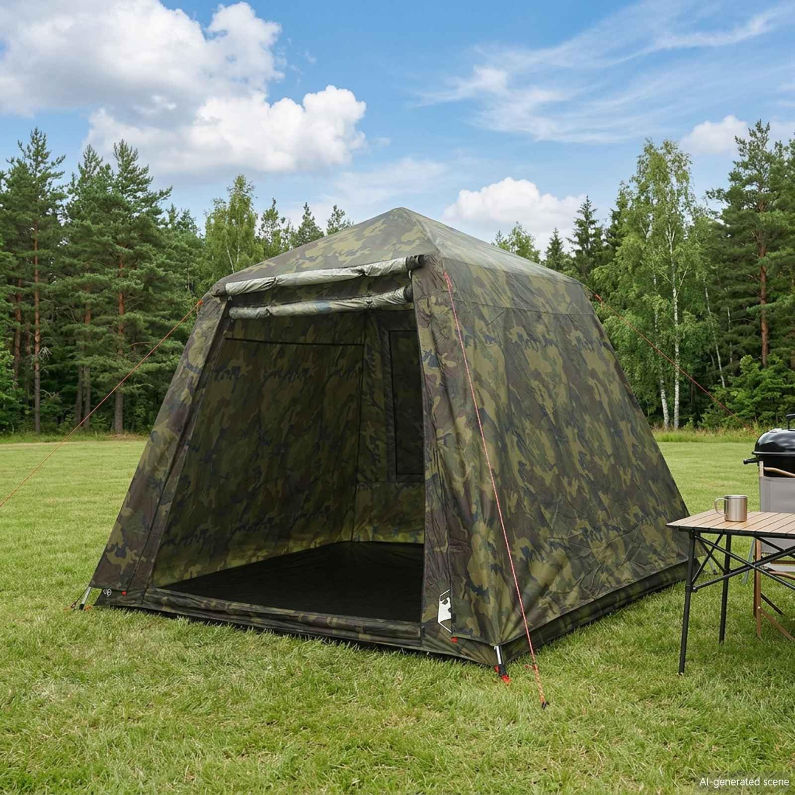 Tenda da Pesca Quick Release 4 Persone Camouflage Leggero