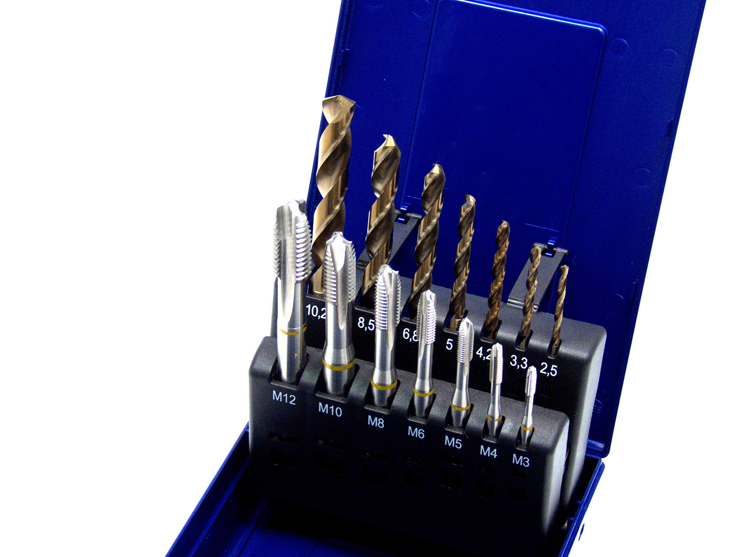 WSH-TOOLS - Set Di 14 Punte Per Trapano M3 - M12 HSSE-Co5 DIN 371 - Foto 6