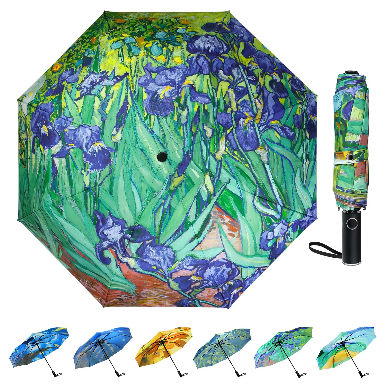 Umbrella, Pretty Umbrellas for Women and men, Ladies Umbrellas for Rain, Automatic Folding Umbrellas Open Close