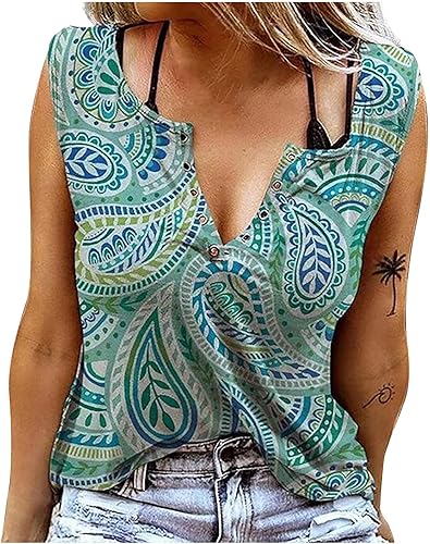 Tops de Verano para Mujer Camiseta sin Mangas Camisetas sin Mangas chalecos con Cuello en V Moda 2023 T Shirt Tees