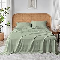 Vista 5 de Sijo AiryWeight Juego de sábanas Tencel, 100% Lyocell derivado de eucalipto, extremadamente suave, ganador de las mejores sábanas de enfriamiento