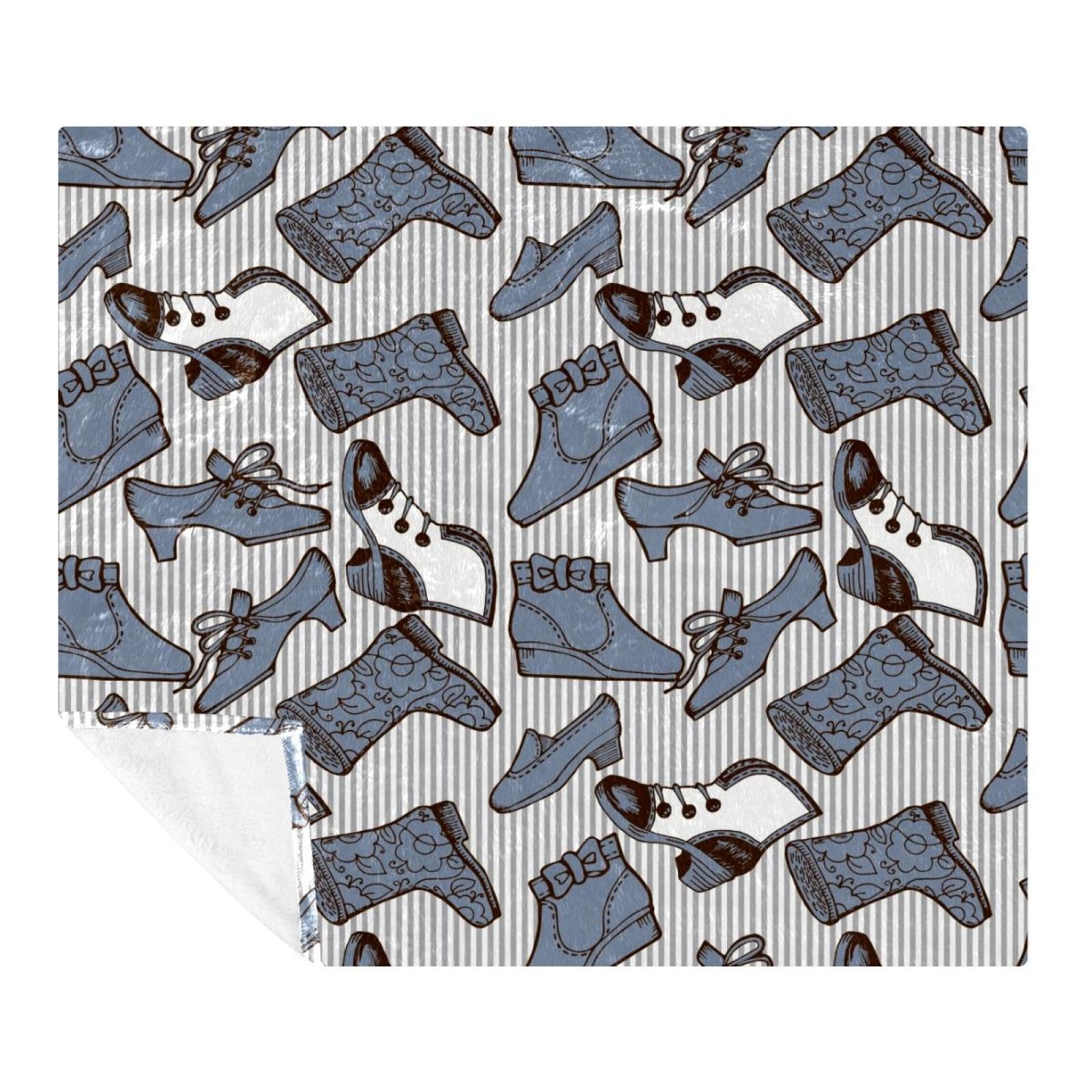Couverture microfibre polaire Blue Lady contre les nuits fraiches et les plaids lourds