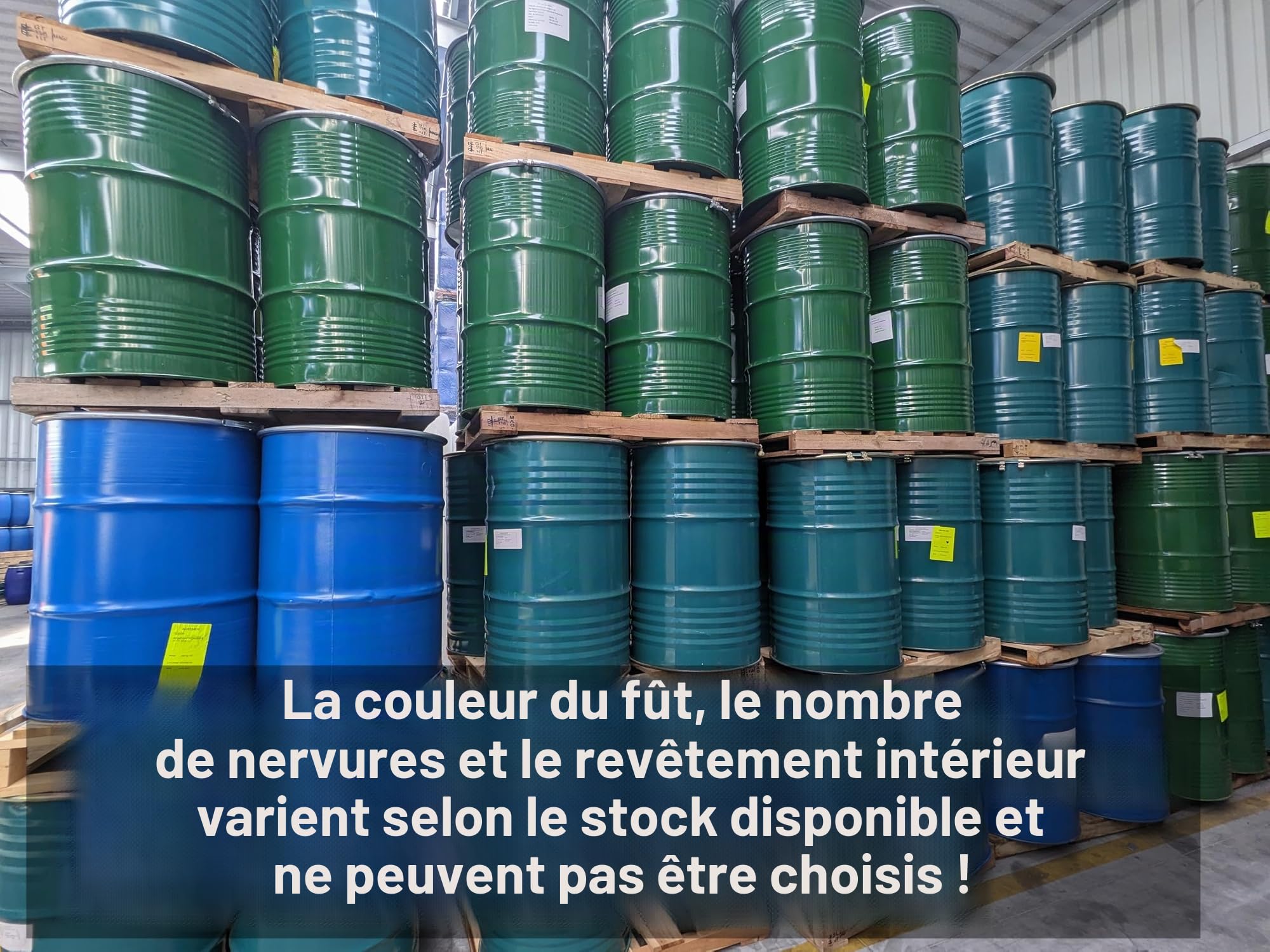 Tonneau en métal de 200 litres avec couvercle - Fût en acier - Fût à huile - Fût en tôle - Table debout - Fût de ghetto - Bleu - Utilisation polyvalente
