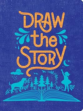 Piccadilly Draw the Story Journal | Guided Sketchbook | Flat-lay Drawing Notebook | Acid & Wood-Free Paper | 200 pages