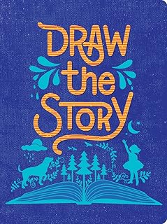 Piccadilly Draw the Story Journal | Guided Sketchbook | Flat-lay Drawing Notebook | Acid & Wood-Free Paper | 200 pages