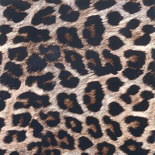 Miniatura 5 de XhuangTech Lámina de vinilo con patrón de leopardo para carrocería de automóvil, película adhesiva para bricolaje (590 x 60 pulgadas)