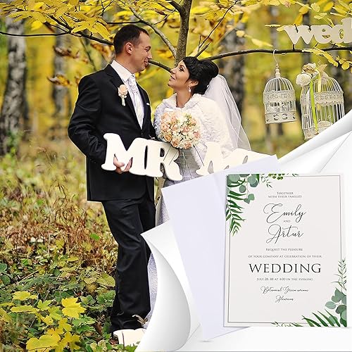 Miniatura 4 de Juego de 200 tarjetas y sobres blancos en blanco pesados, tarjetas postales A2, tarjetas plegadas para bricolaje, tarjetas de felicitación,