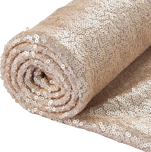 ShiDianYi - Tela con lentejuelas de 12pies, 4yardas, por yarda, tela de lentejuelas, mantel, lino, mantel con lentejuelas, camino de mesa. ShiDianYi - Tela con lentejuelas de 12pies, 4yardas, por yarda, tela de lentejuelas, mantel, lino, mantel con lentejuelas, camino de mesa.