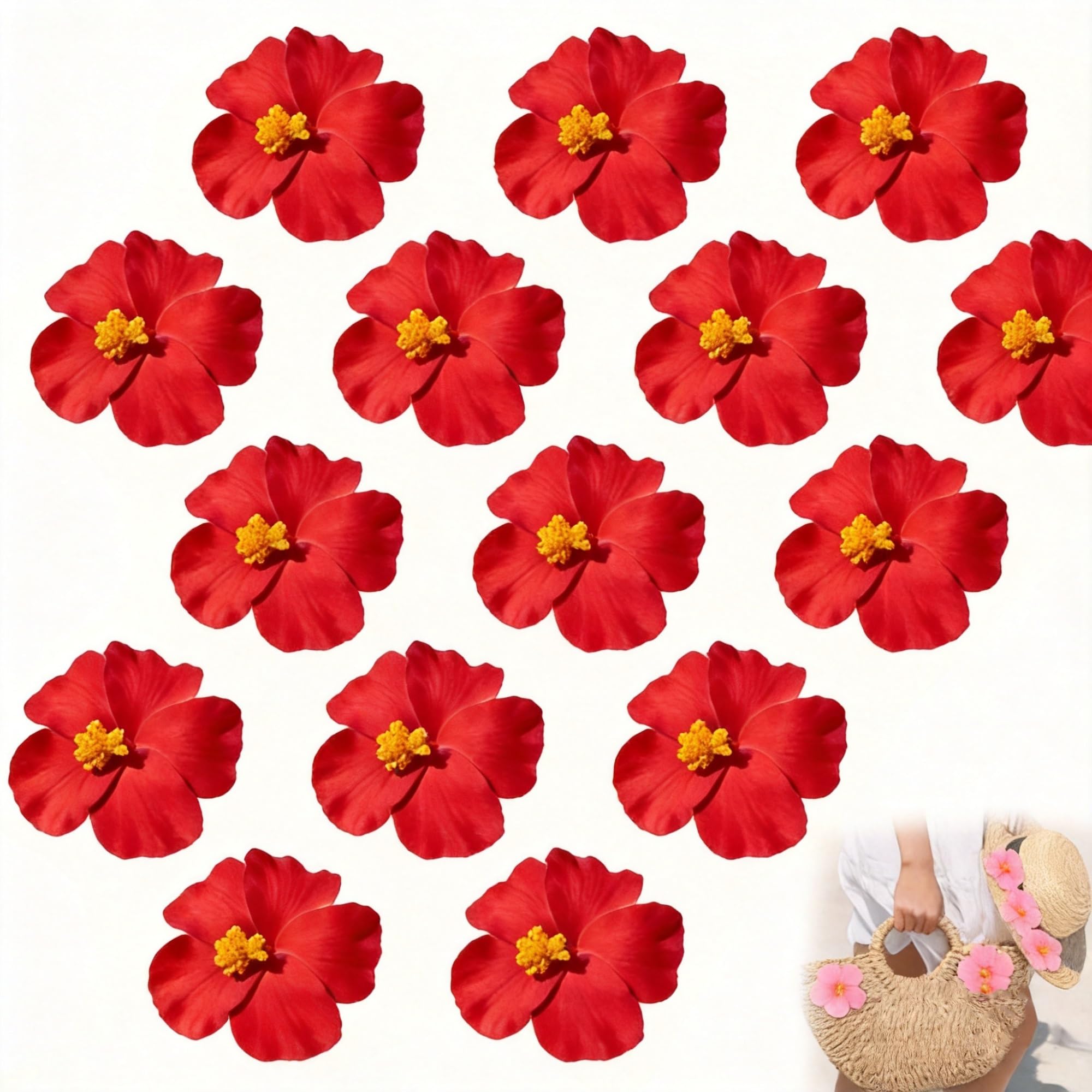 60 Fleurs d'hibiscus artificielles pour réussir sa décoration exotique sans fleurs flétries