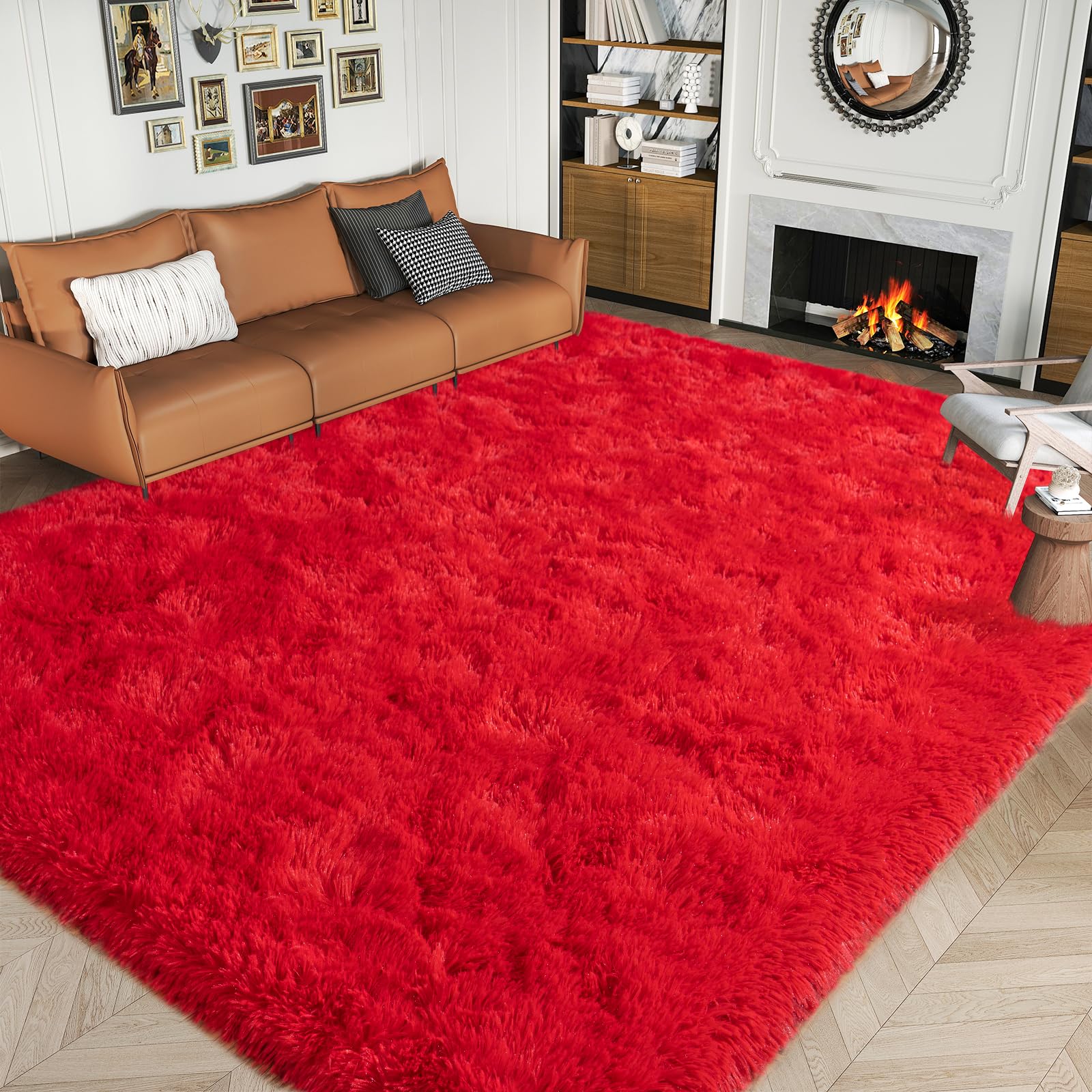 Amazon.com: Dssimo 5'x7' Super Fluffy Rug for Bedroom, Modern Shag